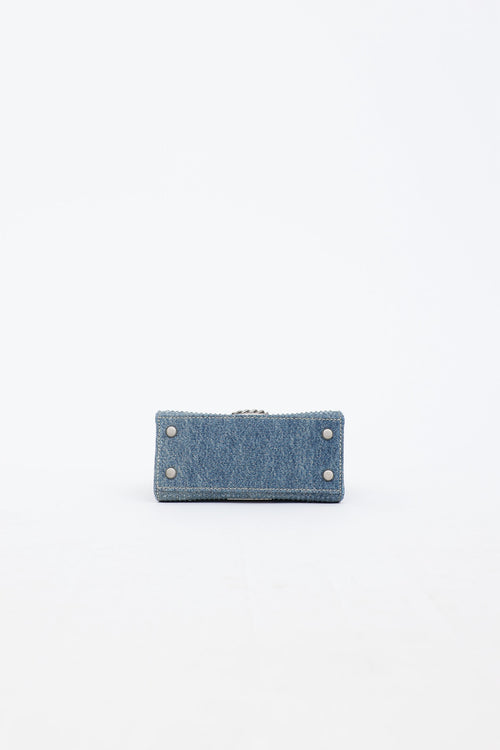 Marc Jacobs St Marc Crystal Denim Mini Bag