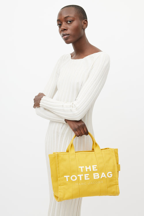 Marc Jacobs Yellow & White The Tote Bag