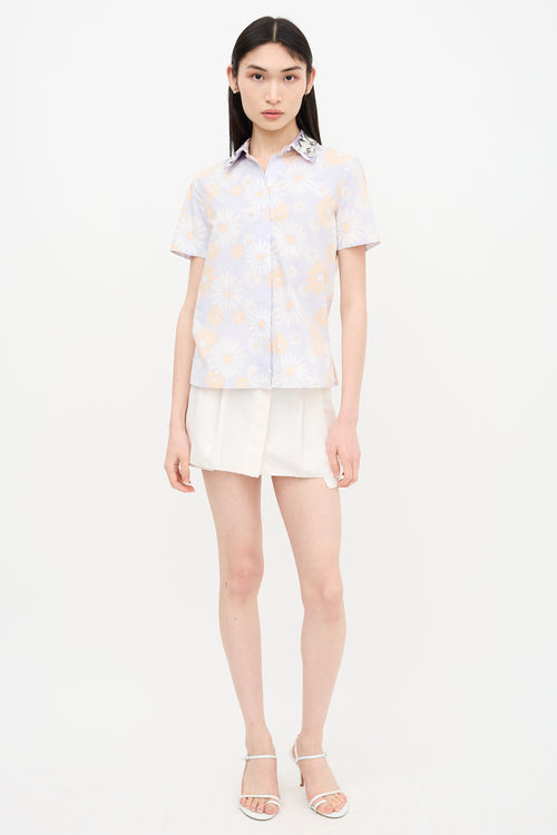 Marc Jacobs Floral Embellished Collar Shirt