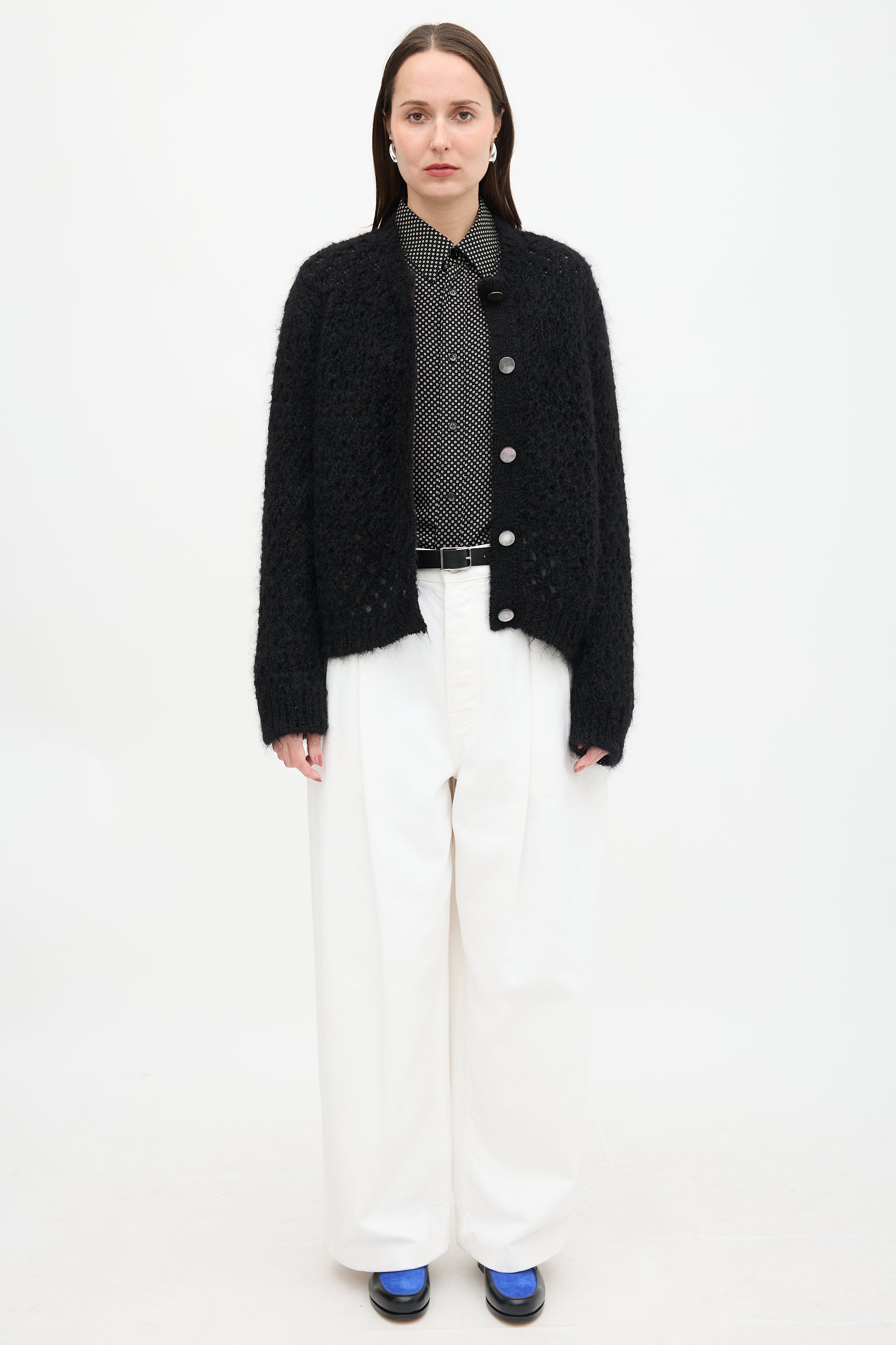 Marc Jacobs Mohair Open Knit Cardigan