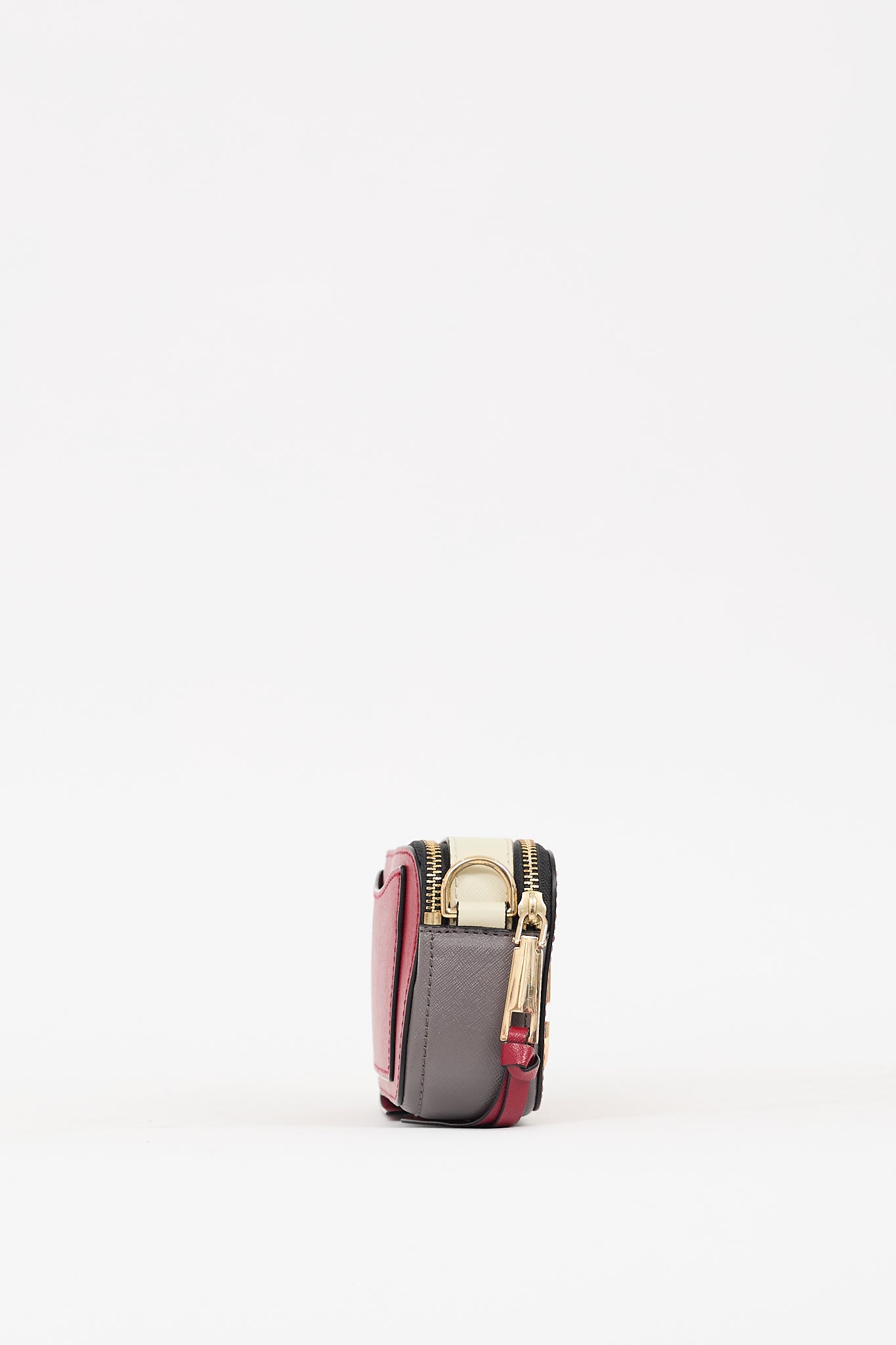 Marc Jacobs Red & Multi Leather Snapshot Bag