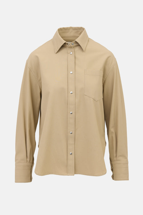 Maria McManus Twill Snap Button Shirt