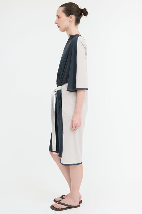 Marie Saint Pierre Knit Magist Colour Block Dress
