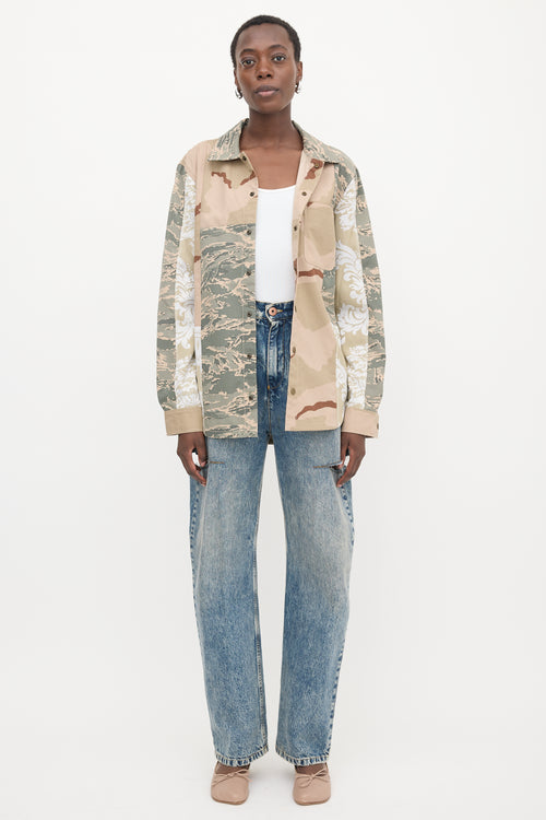 Marine Serre Desert Patchwork Jacket