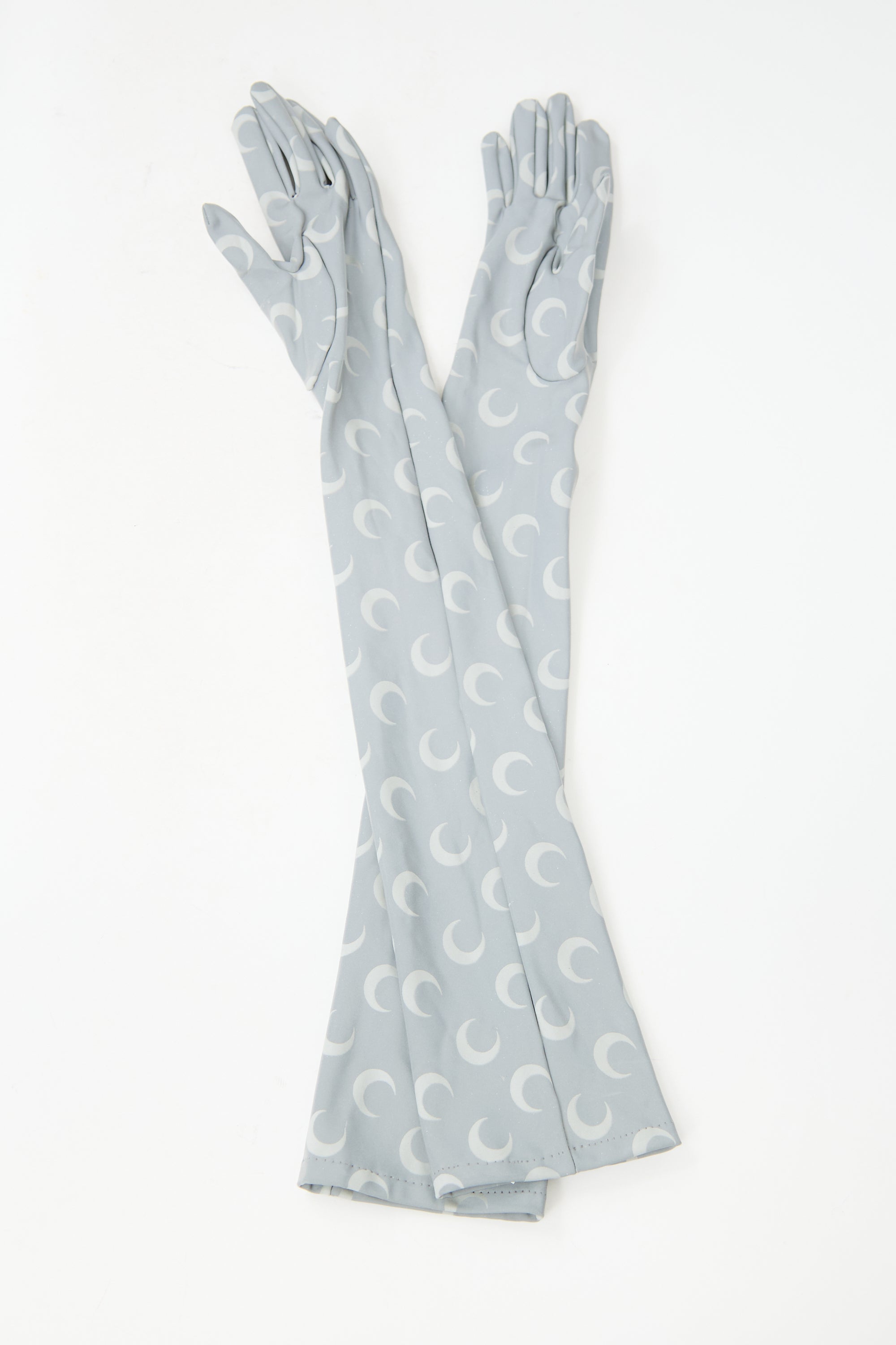 Marine Serre Reflective Moon Long Gloves