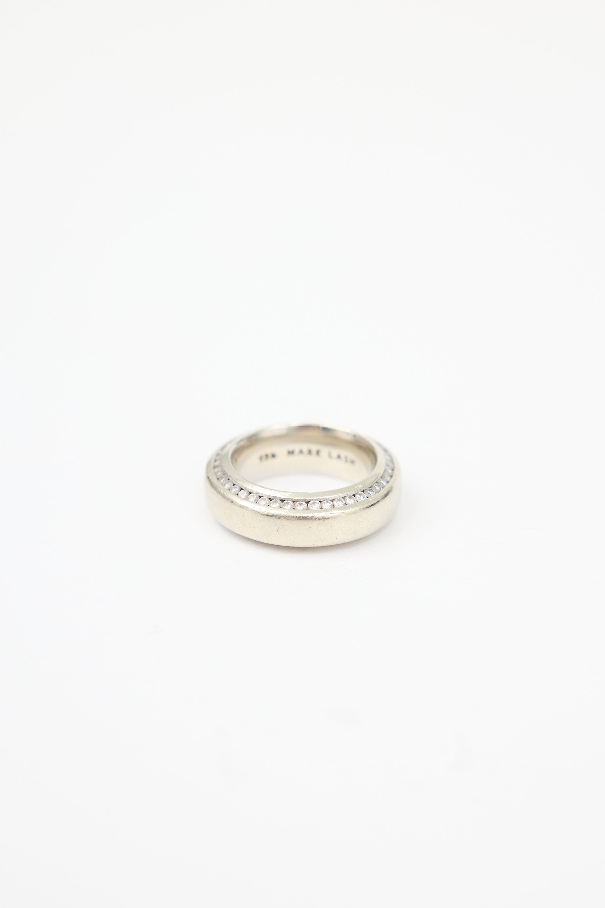 Mark Lash 19K White Gold & Diamond Ring