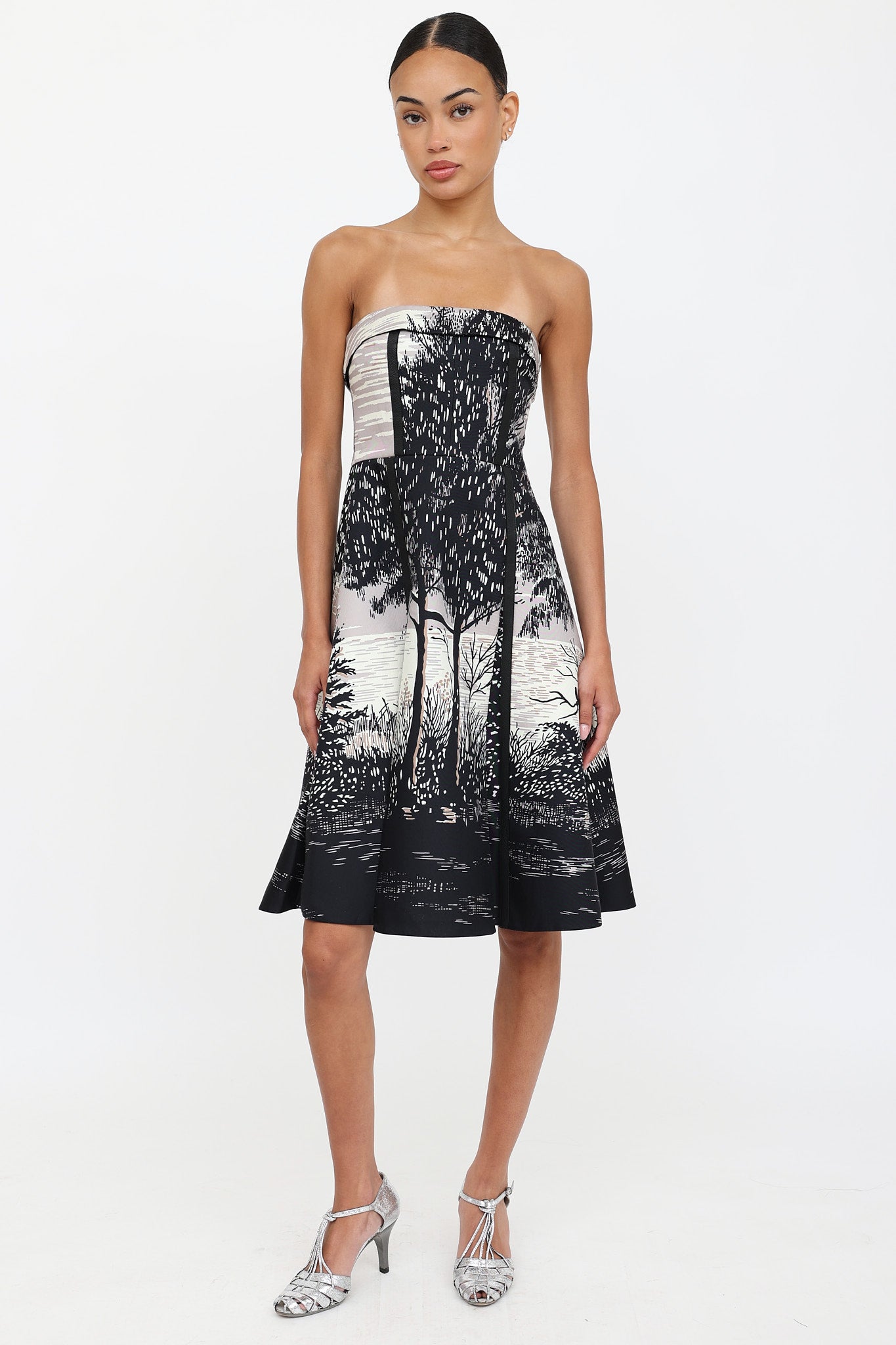 MarniStrapless Midi Dress