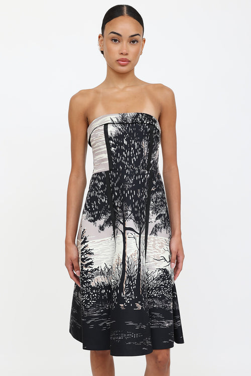 MarniStrapless Midi Dress