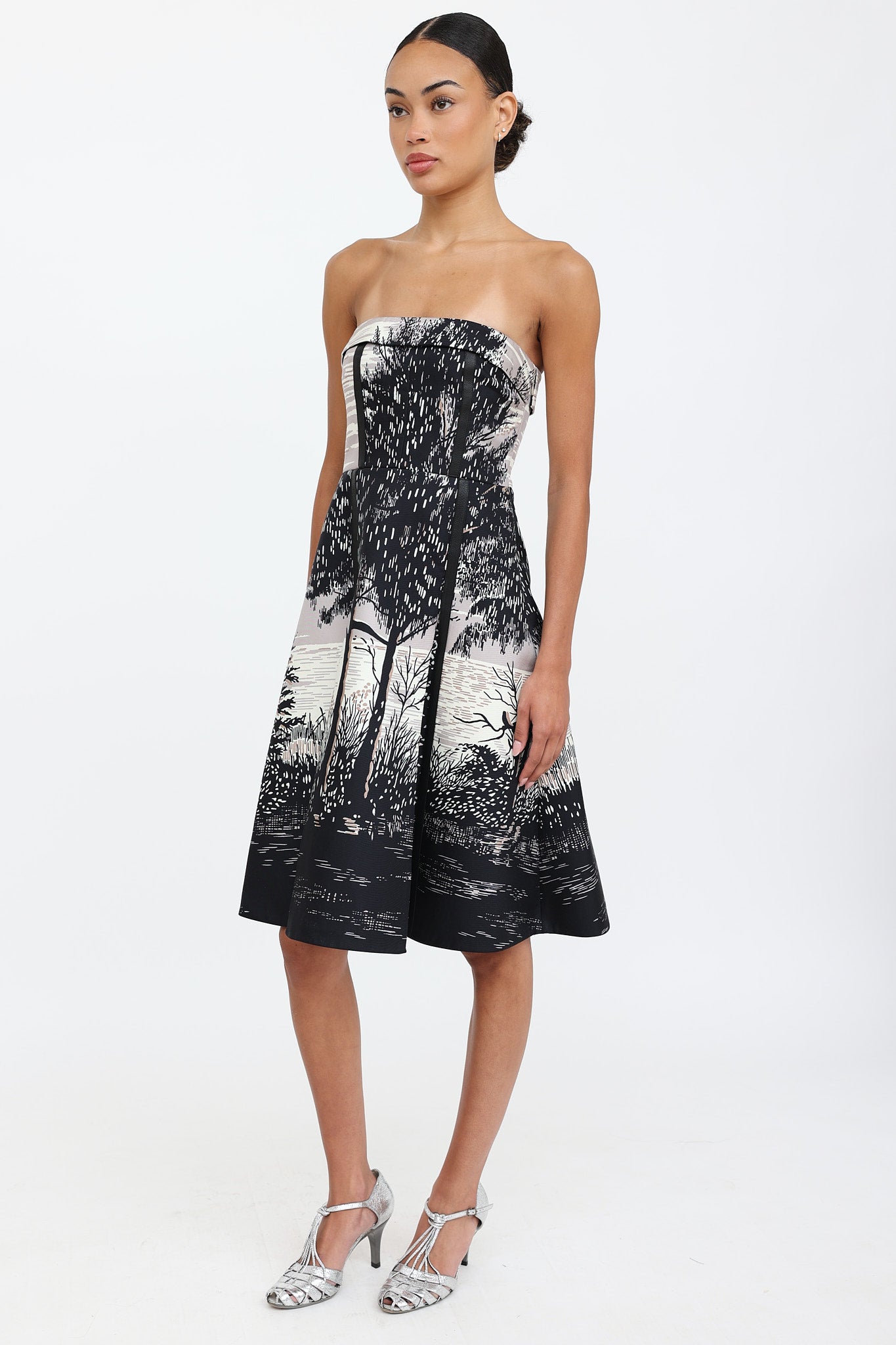 MarniStrapless Midi Dress