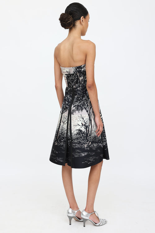 MarniStrapless Midi Dress
