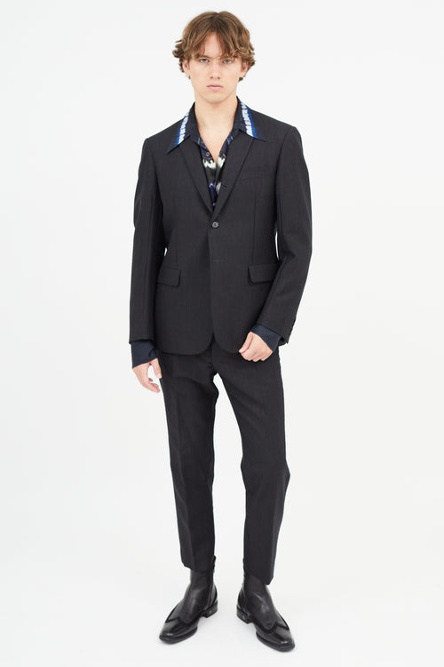 Marni Grey Wool & Mohair Blazer