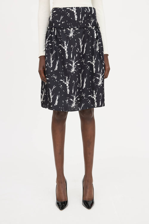 MarniSilk Pattern Midi Skirt