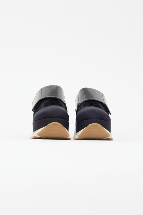 Marni Black & Yellow Neoprene Mary Jane Sneaker