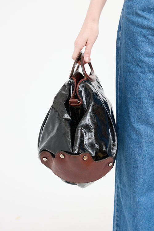 Marni Patent Leather Balloon Shoulder Bag