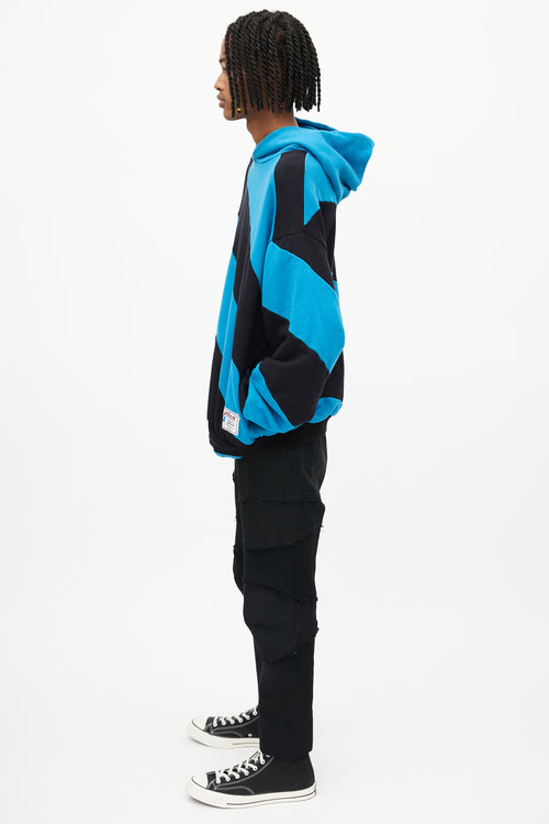 Marni Blue & Black Striped Hoodie