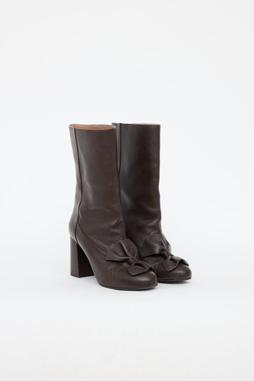 Marni Bow High Heel Boot