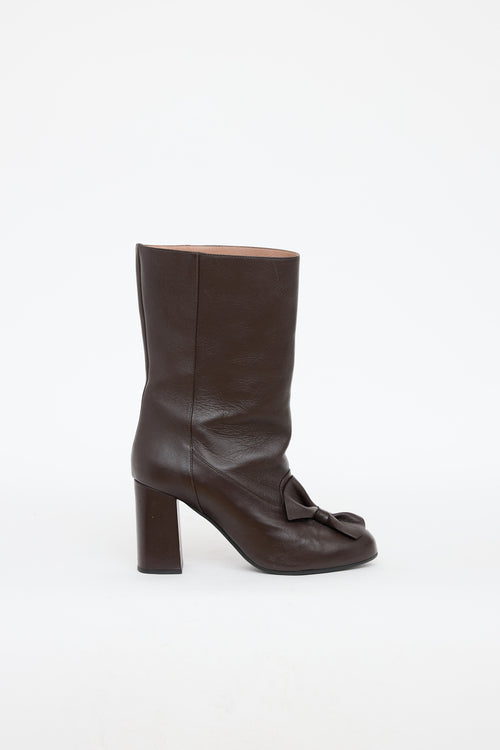 Marni Bow High Heel Boot