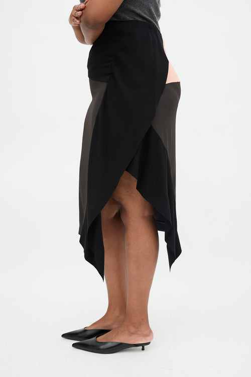 Marni Colourblock Drape Skirt