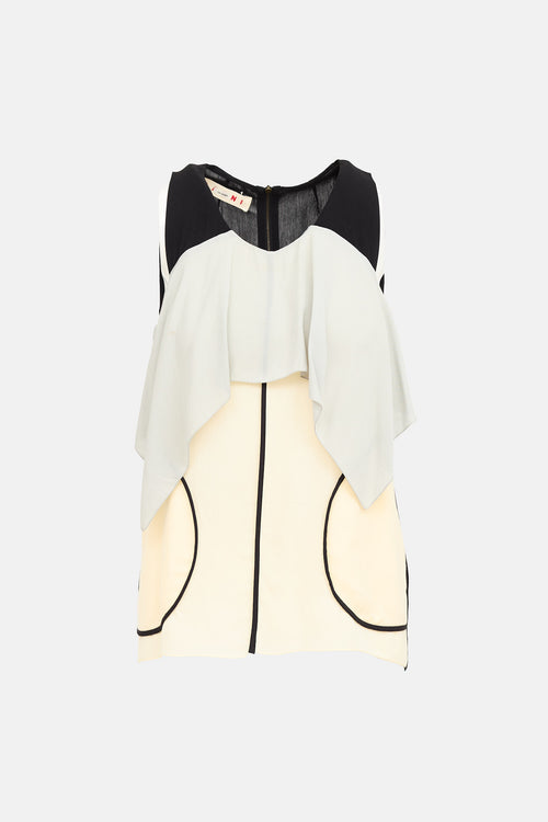 Marni Draped Panel Top