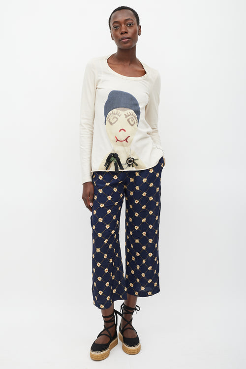 Marni Cream & Multi Graphic Winter Edition 2009 T-Shirt