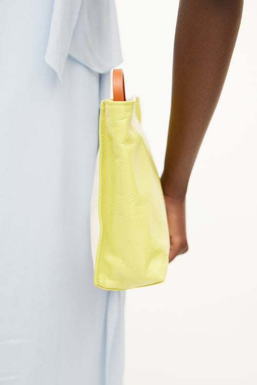Marni Cream & Yellow Museo Leather Pouch