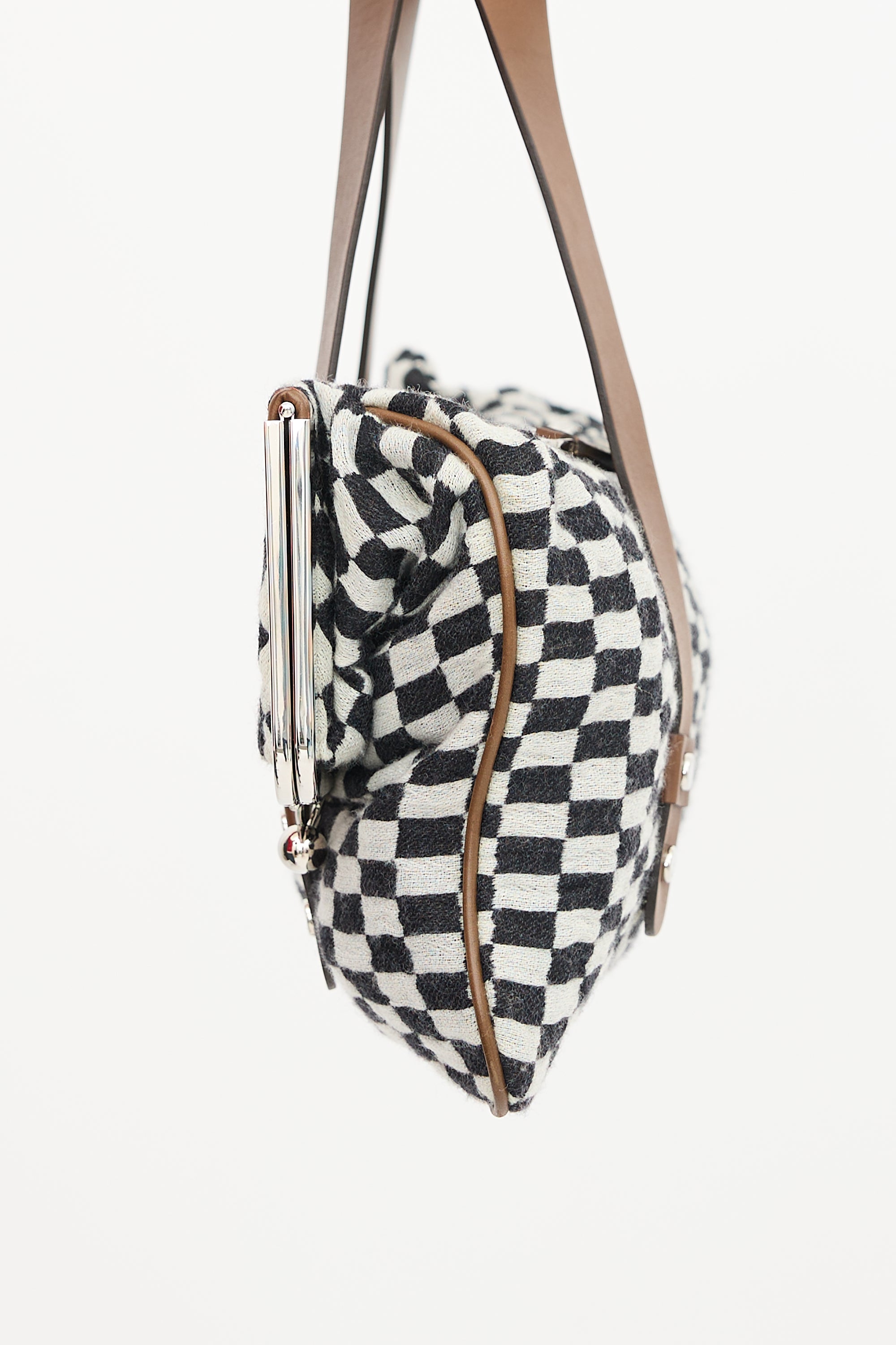 Marni FW 2009 Checker Folded Shoulder Bag