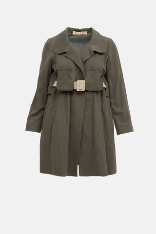Marni Wool & Linen Belted Jacket