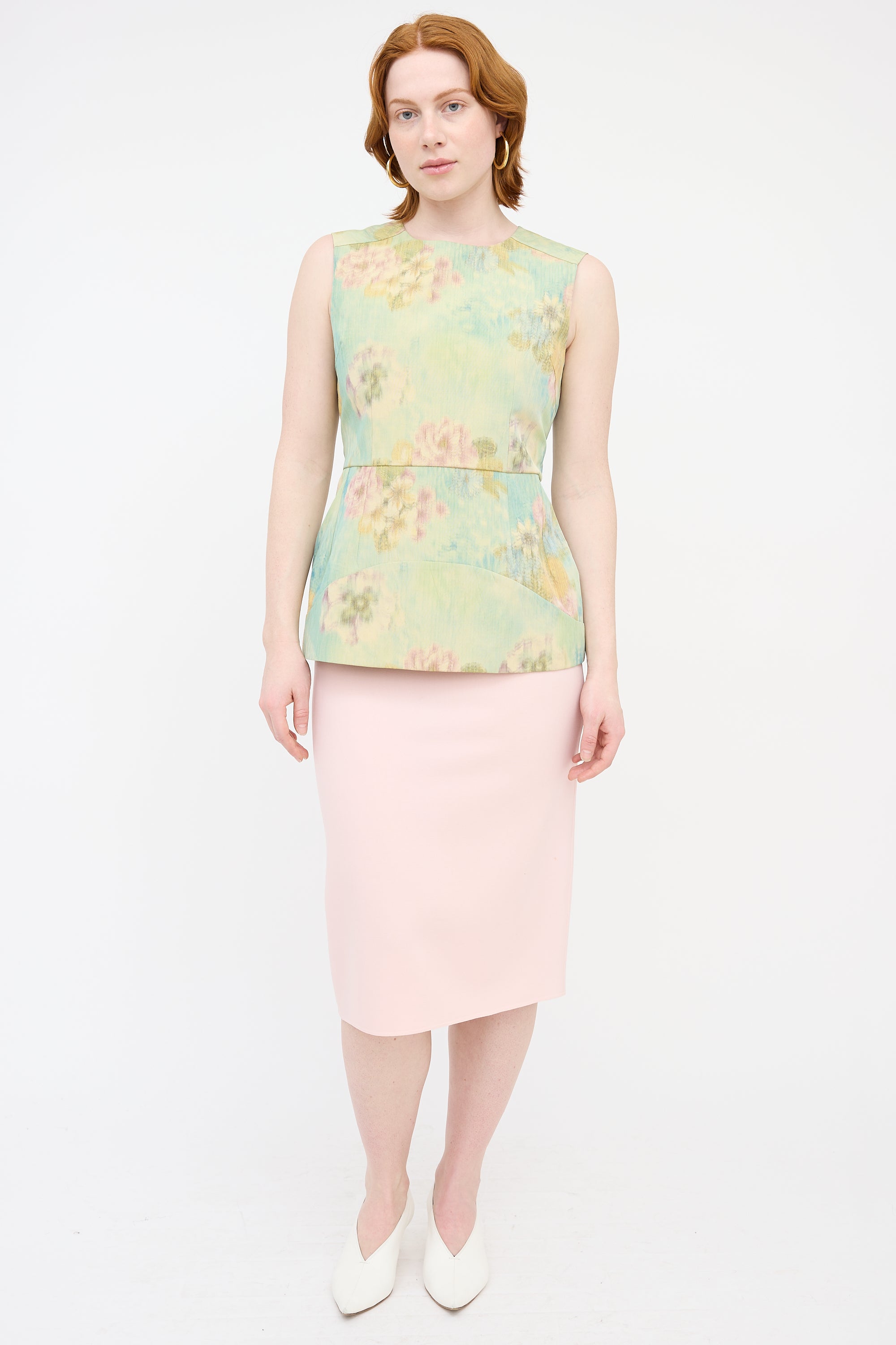 Marni Floral Structured Blouse