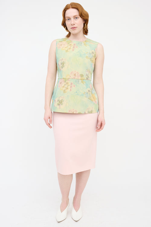 Marni Floral Structured Blouse