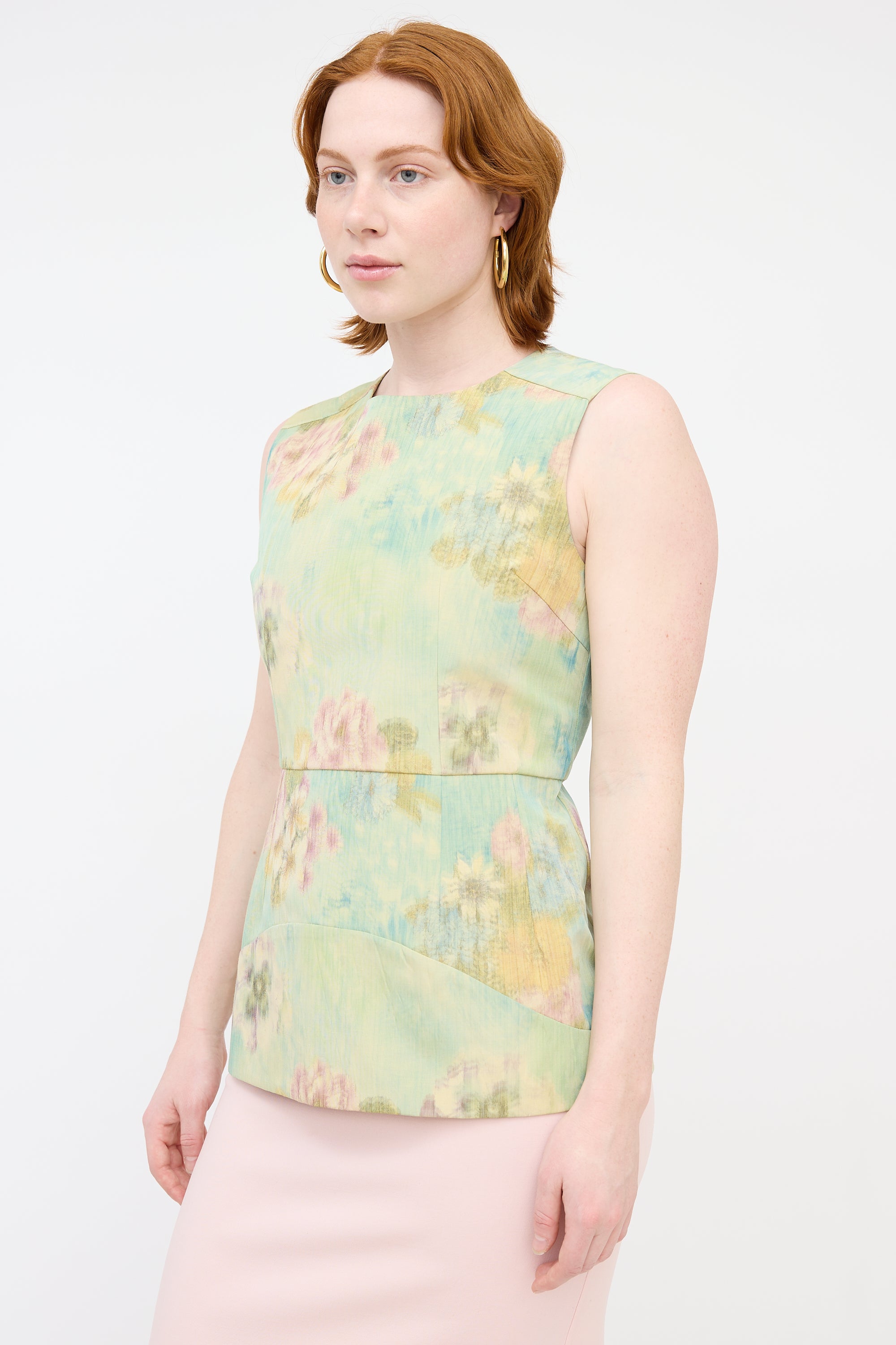 Marni Floral Structured Blouse