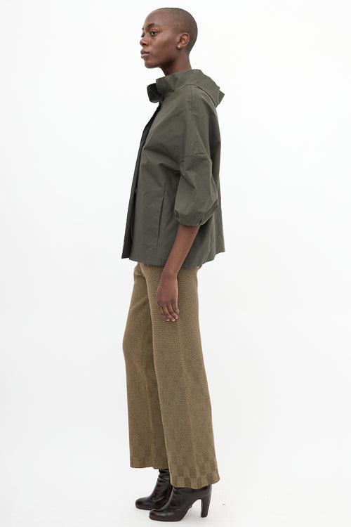 Marni Grey Snap Buttoned Jacket