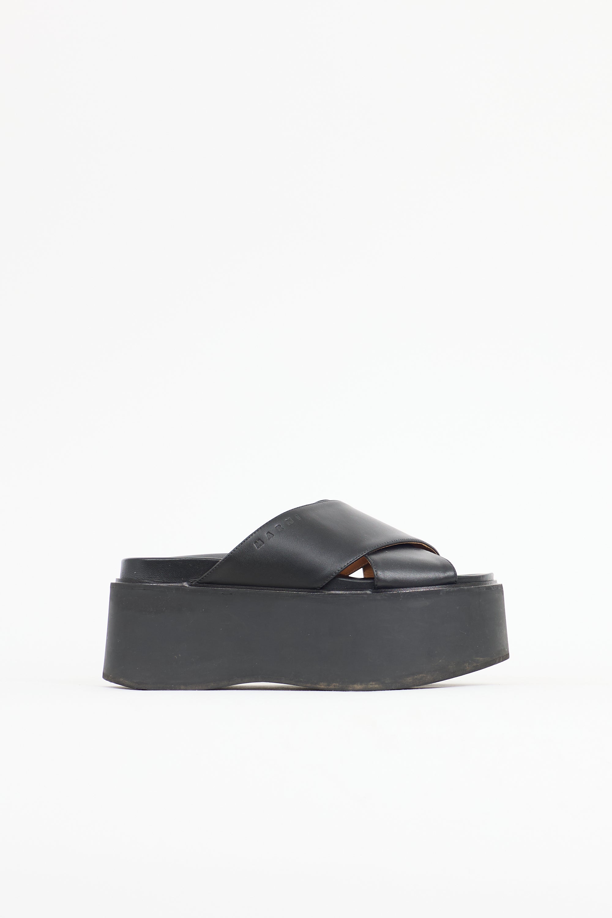 Marni Leather Fussbett Sandal