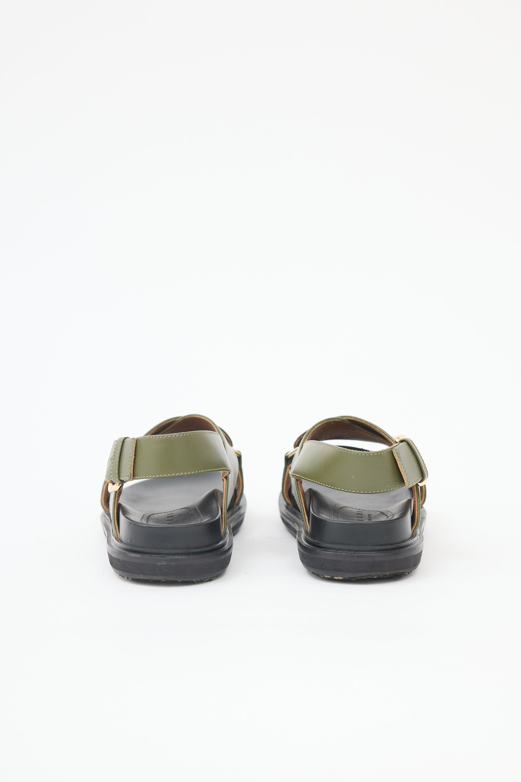 Marni Leather Fussbett Sandal