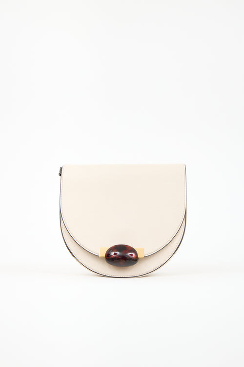 Marni Leather Galet Saddle Bag