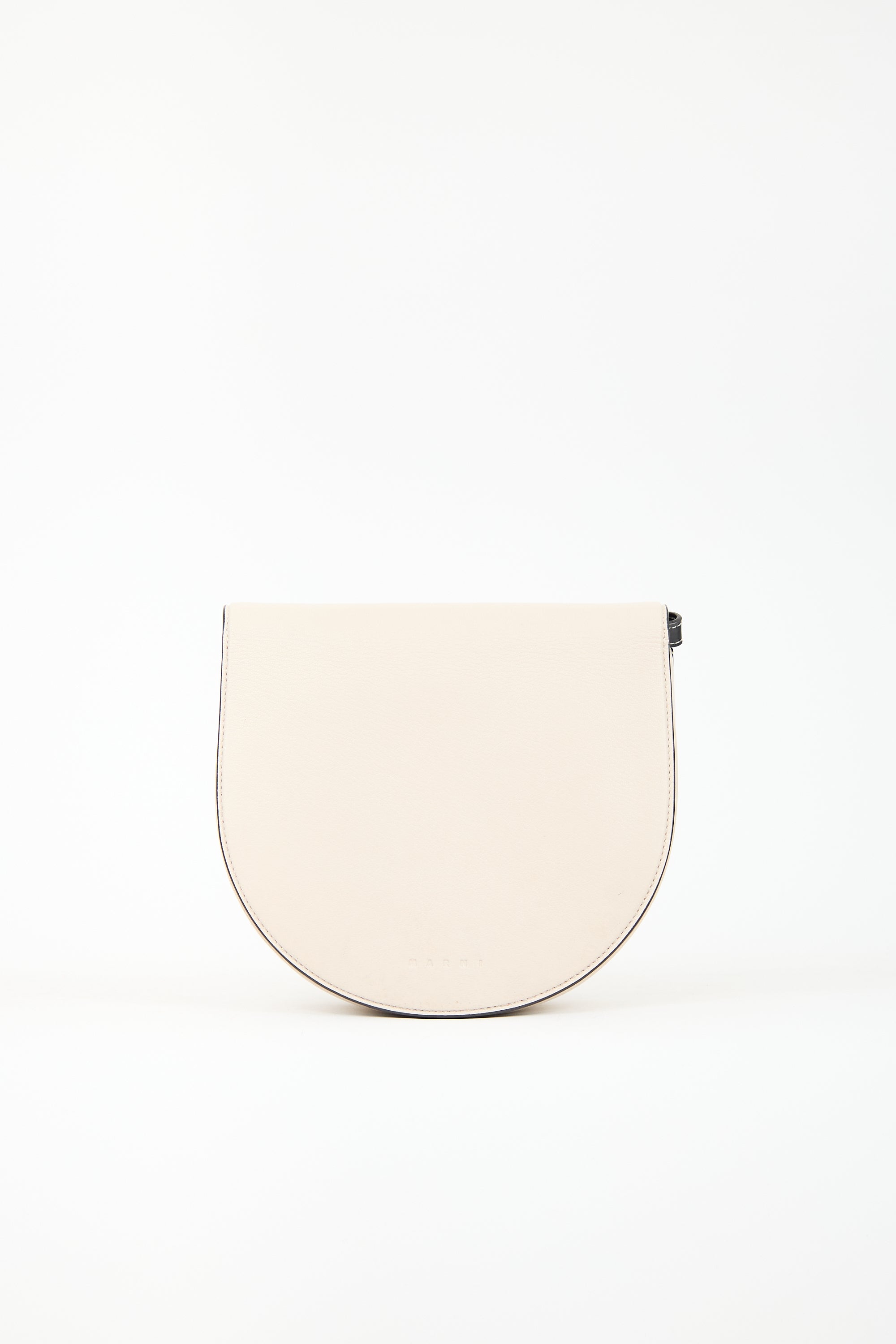 Marni Leather Galet Saddle Bag