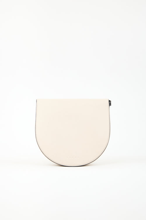 Marni Leather Galet Saddle Bag