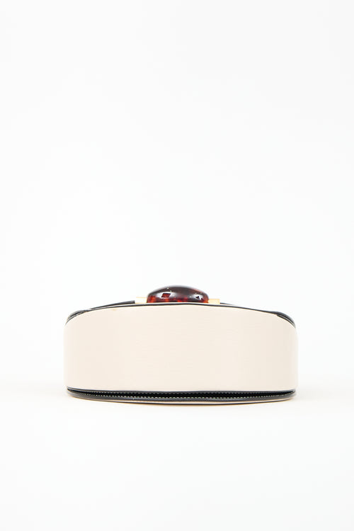 Marni Leather Galet Saddle Bag