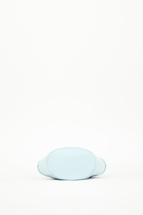 Marni Light Blue Raffia & Leather Micro Tropicalia Tote