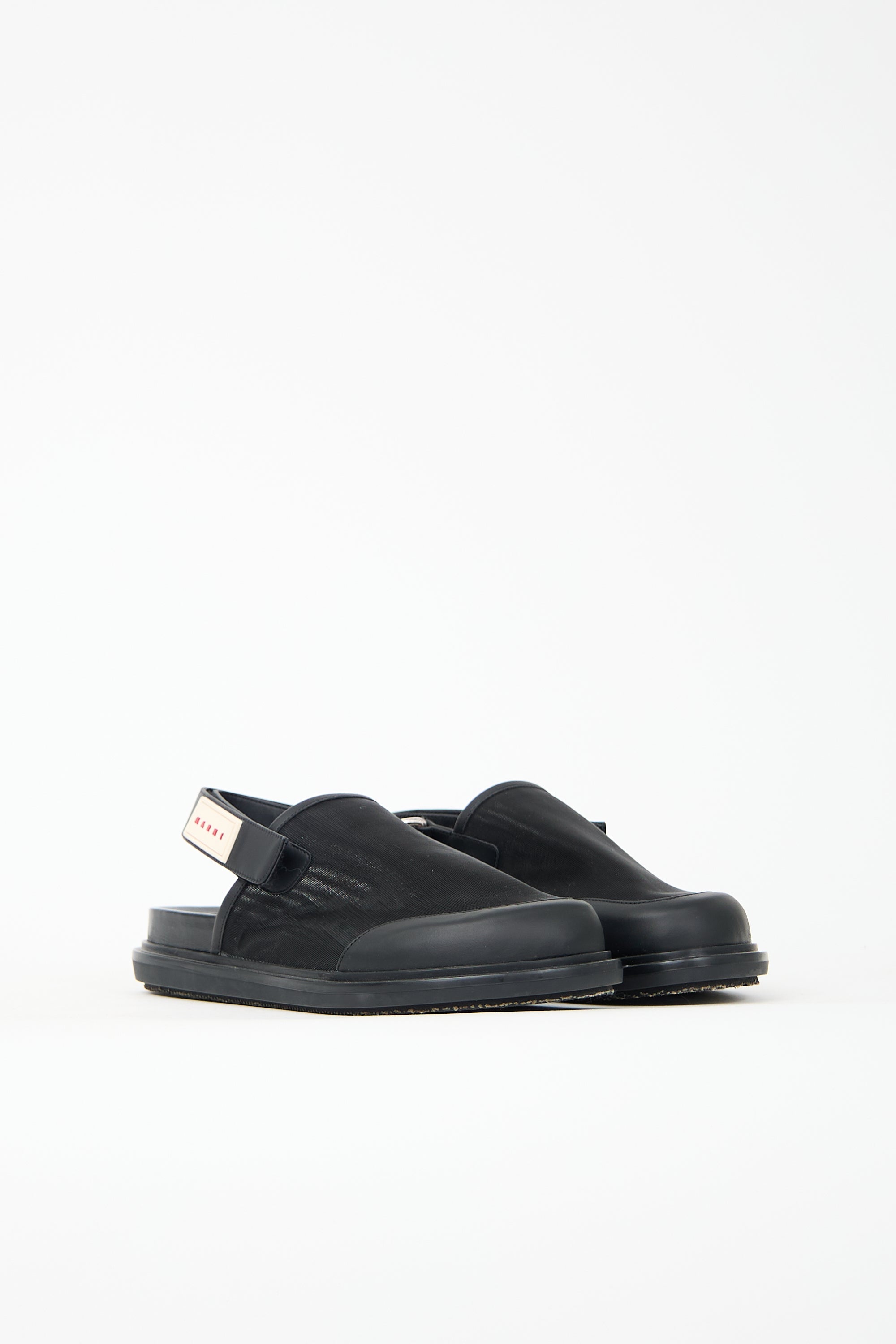 Marni Mesh Logo Mule