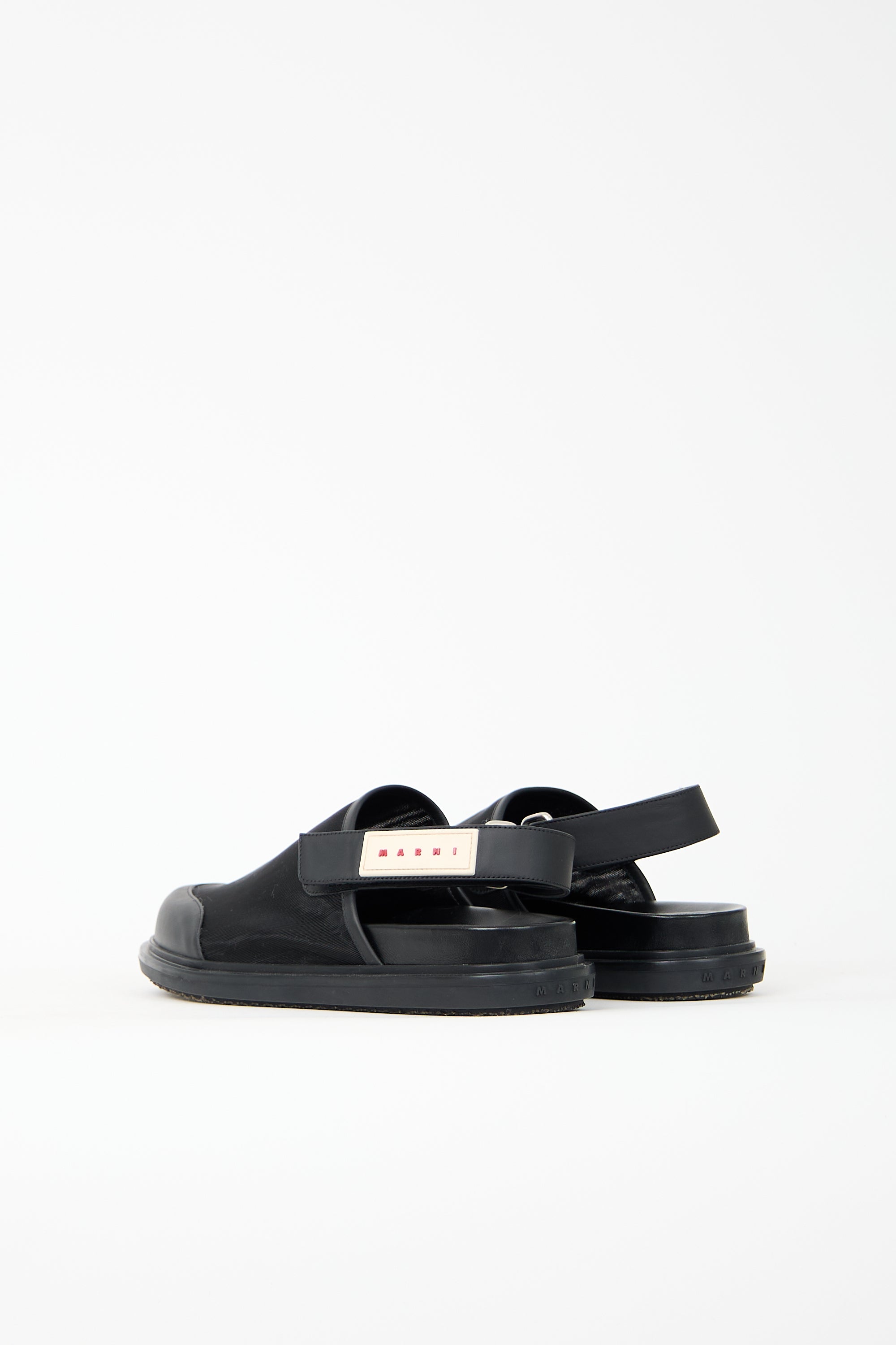 Marni Mesh Logo Mule