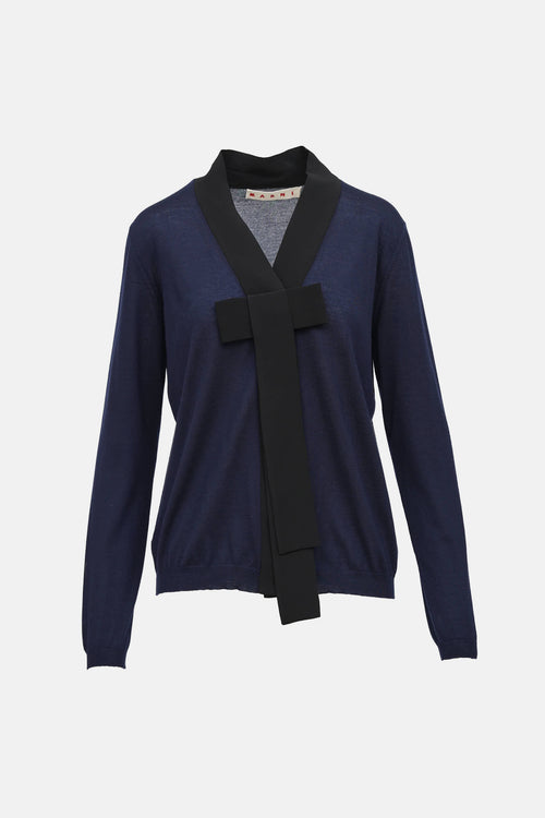 Marni Cashmere Bow Cardigan