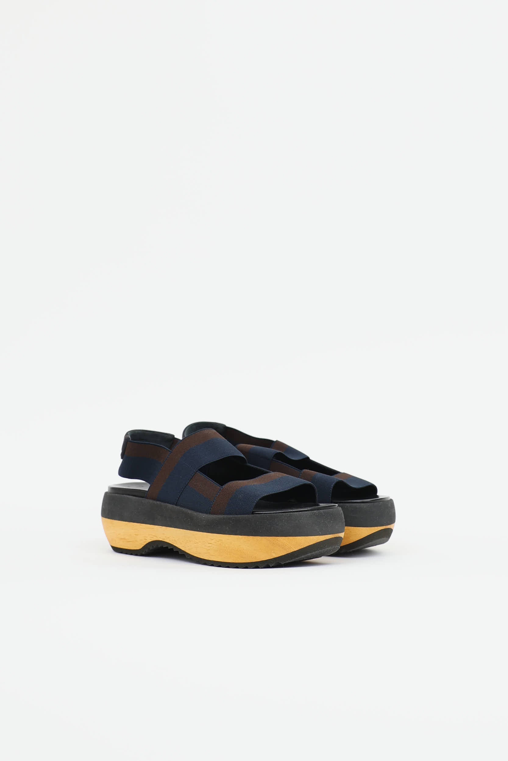 Marni Wood Platform Sandal