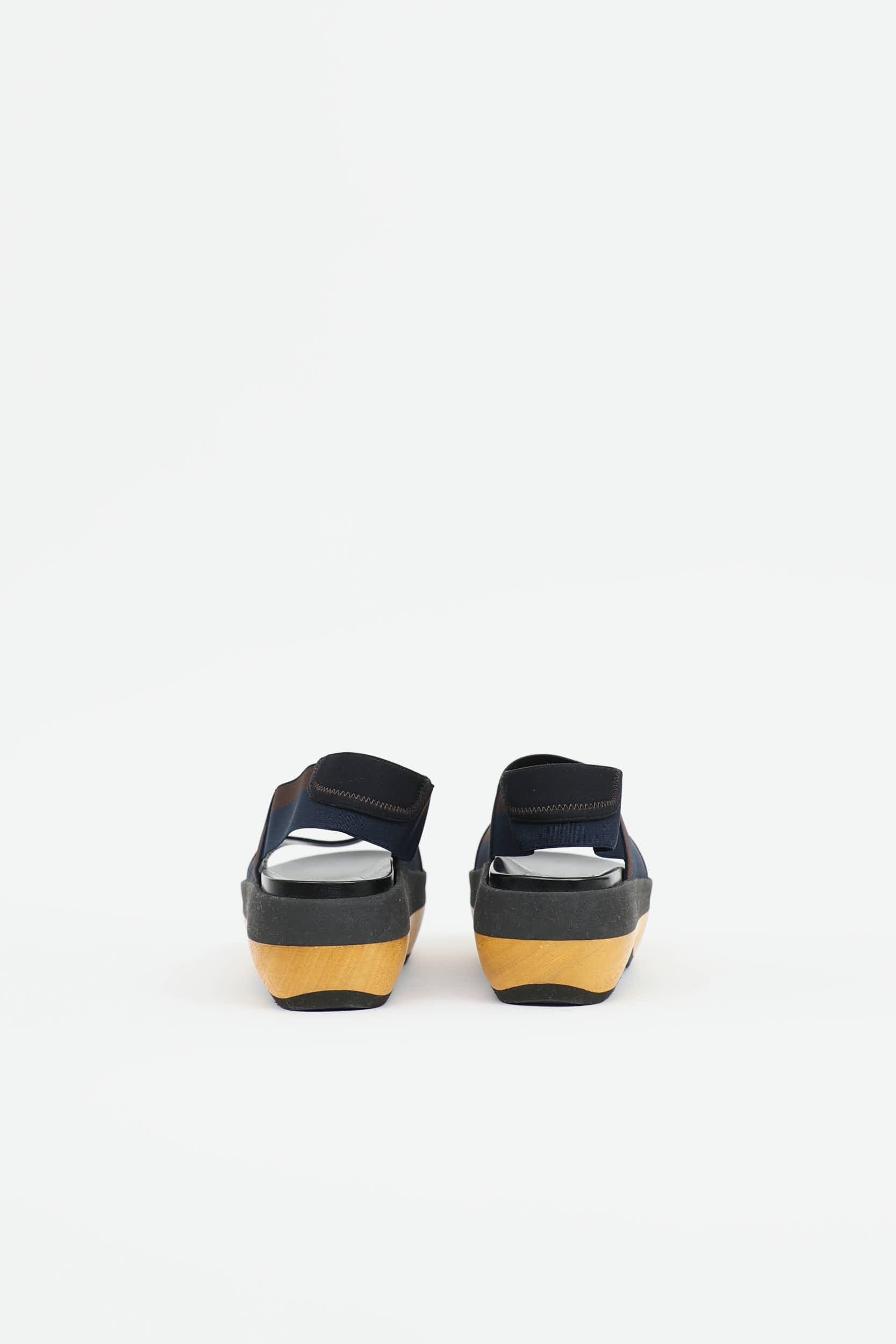 Marni Wood Platform Sandal