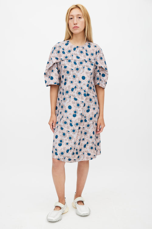 Marni Pink & Multicolour Floral Dress