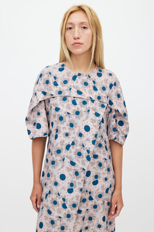 Marni Pink & Multicolour Floral Dress