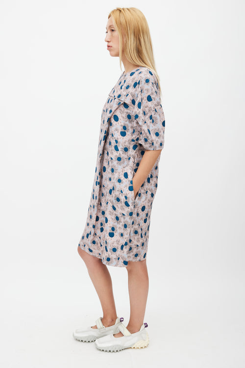 Marni Pink & Multicolour Floral Dress
