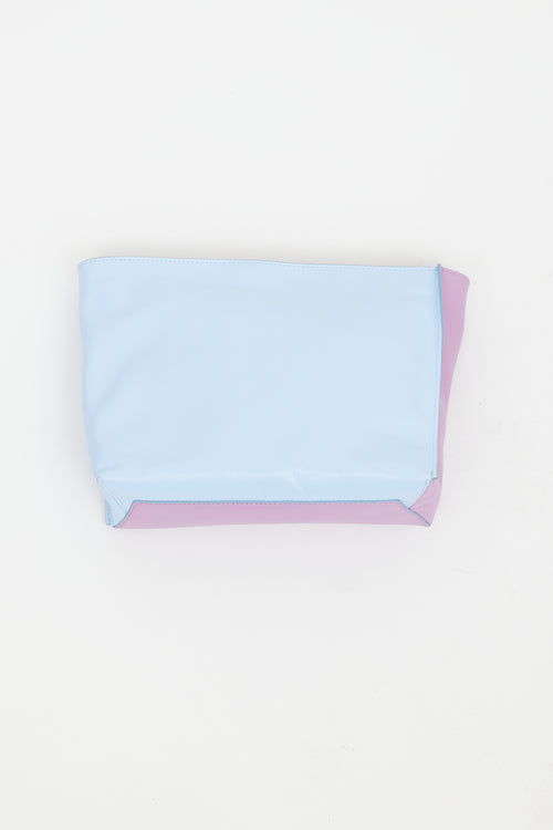 Marni Purple & Blue Leather Museo Pouch