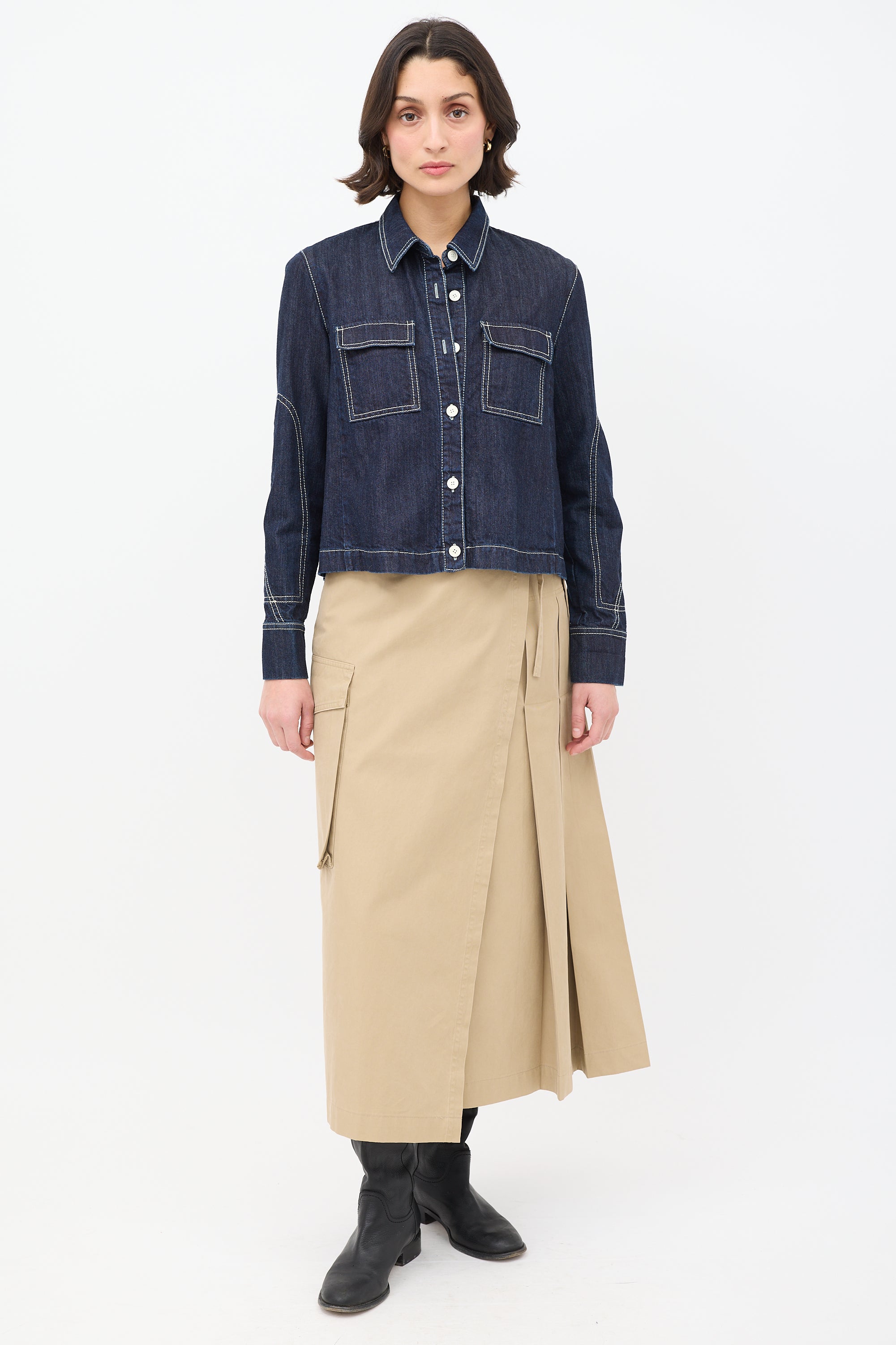 Marni Raw Denim Two Pocket Jacket