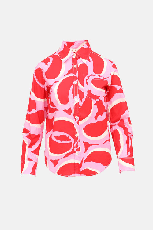 Marni Patterned Button Up Shirt
