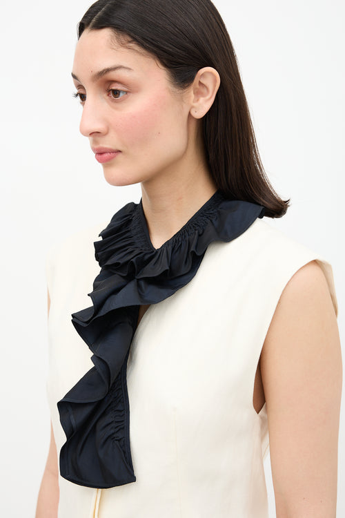 Marni Silk Ruffle Collar
